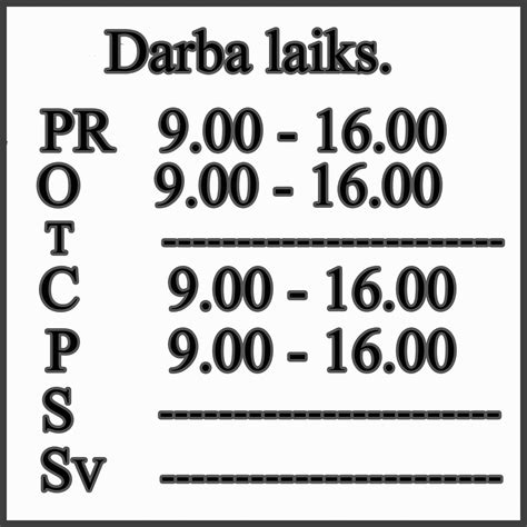 bior darba laiks